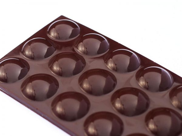 Dark Chocolate and Hazelnut Button Bar