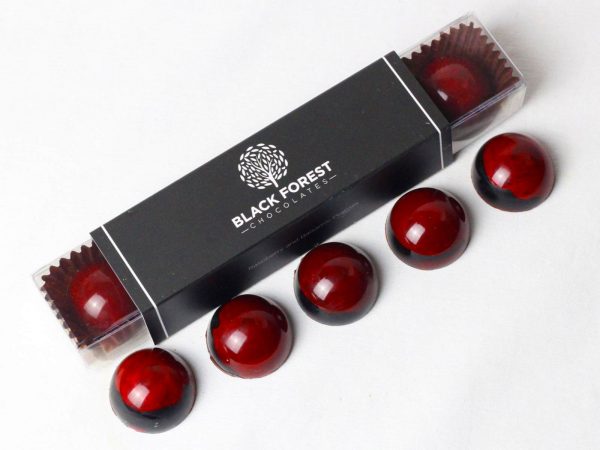 Hand made raspberry and balsamic Chocolate Bonbons